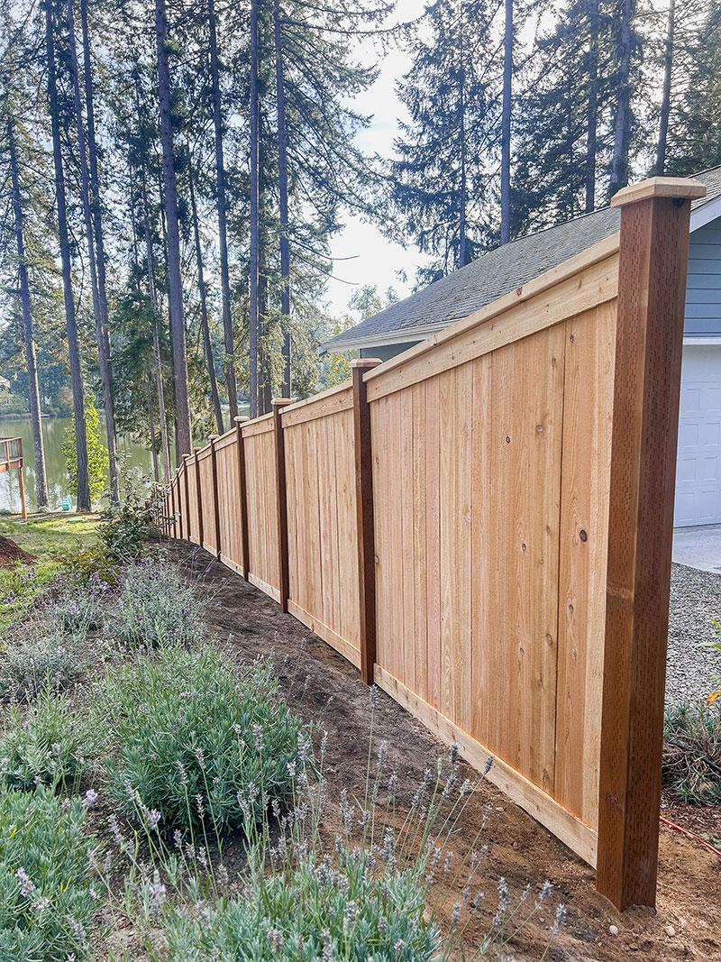 Lakebay Full Panel Cedar Fence Installation - Full Panel Cedar Fence Installation in Lakebay, Washington