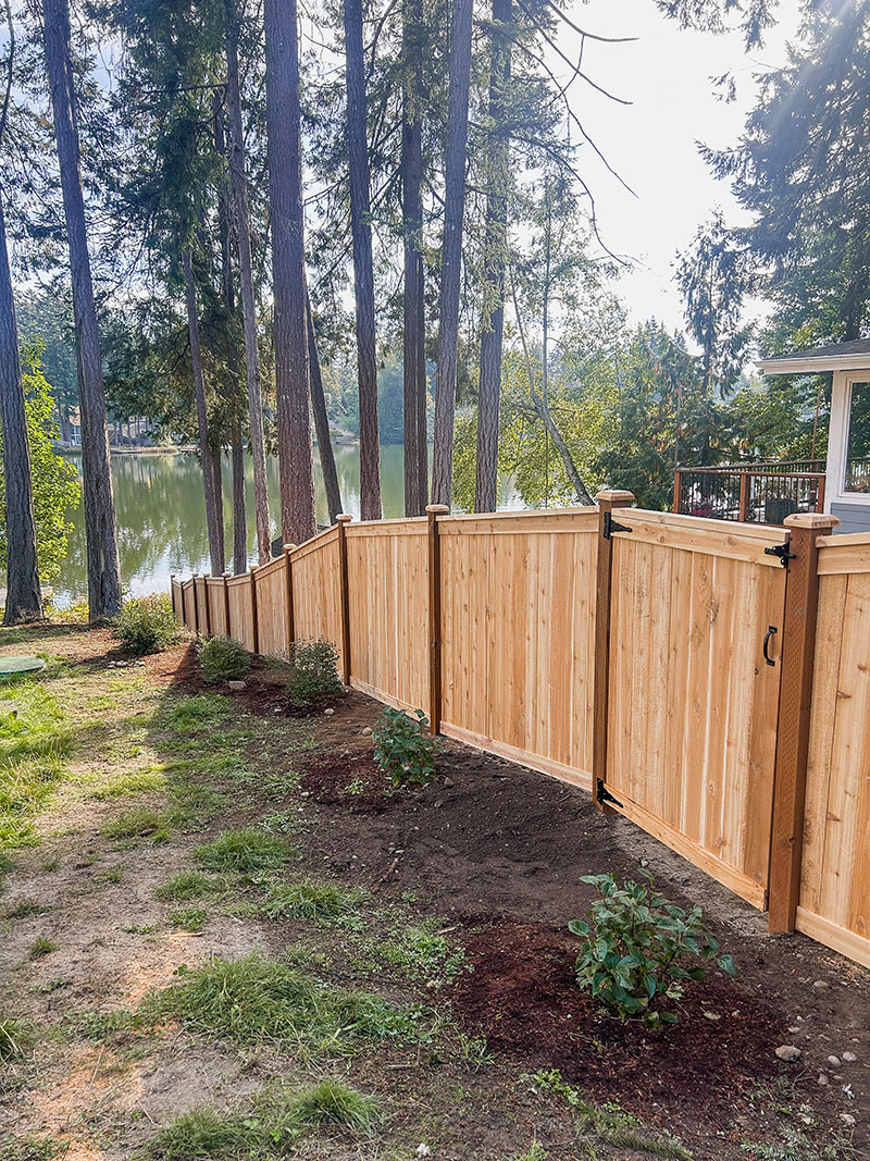 Lakebay Full Panel Cedar Fence Installation - Full Panel Cedar Fence Installation - Image 5 in Lakebay, Washington