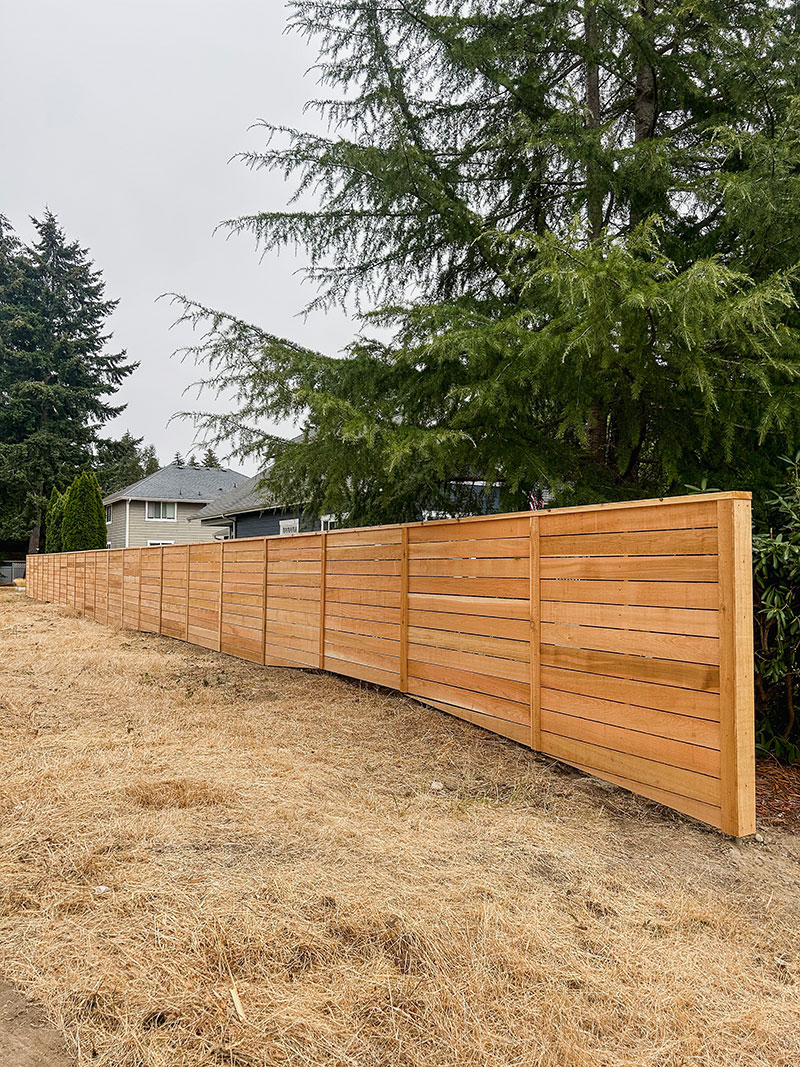 Tacoma Horizontal Cedar Fence Replacement - Horizontal Cedar Fence Replacement - Image 4 in Tacoma, Washington