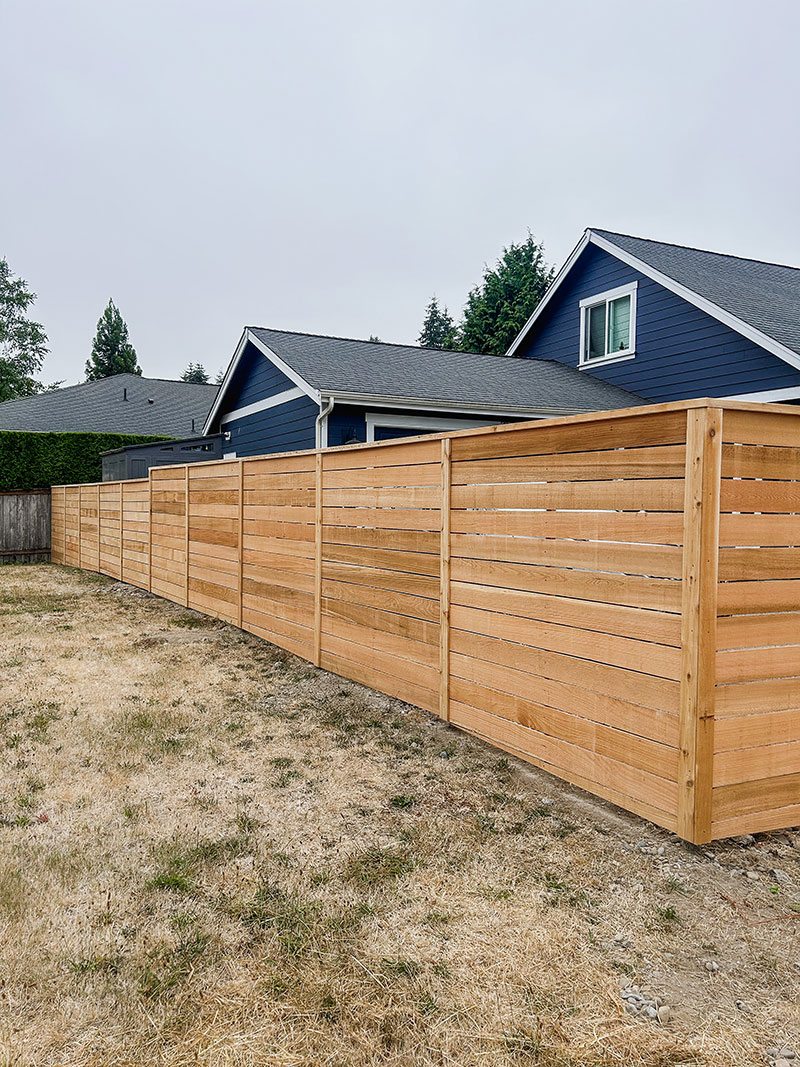 Tacoma Horizontal Cedar Fence Replacement - Horizontal Cedar Fence Replacement - Image 7 in Tacoma, Washington